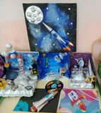 Поделки "Космос глазами детей".младшая группаБ