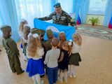 Демонстрация флага воинской части Волков П.А.