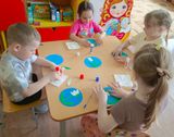 Аппликация Нежный подснежник, младшая группа