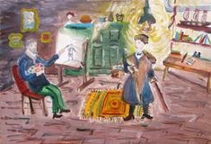 Барсова Ксения, 13 л. Шаляпин в мастерской художника. ХШ им. В.А. Серова, г. Тверь