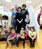 Супруги Ларины Константин и Юлия с детьми (Уфа) и крестный  Пономарев Г. В., слева (Мурманск).