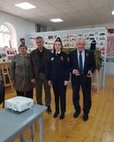 Елисеев В. П. справа. Участник СВО А. А. Постников второй слева