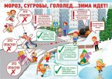 Памятка "Мороз, сугробы, гололед...Зима идет!"