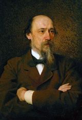 Портрет Некрасова, художник И.Н. Крамской