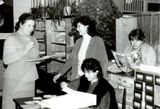 А.А.Паконина с молодыми специалистами. 1989 год