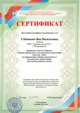 Сертификат 09/2022
