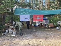 Стоим на берегу Ладоги