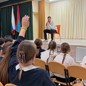 Встреча с Андреем Лукиным в нашей школе