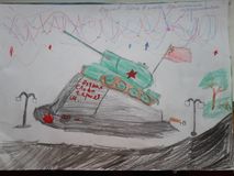 Памятник танкистам, Волков П., 6 класс