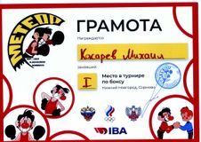 Турнир по боксу, Косарев Михаил