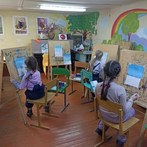 Мастер-класс "Зимний пейзаж гуашью"