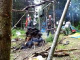 Подготовка к походной бане