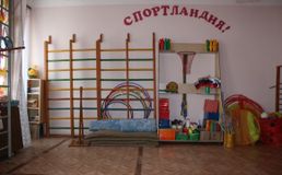 Спортивный зал совмещен с музыкальным