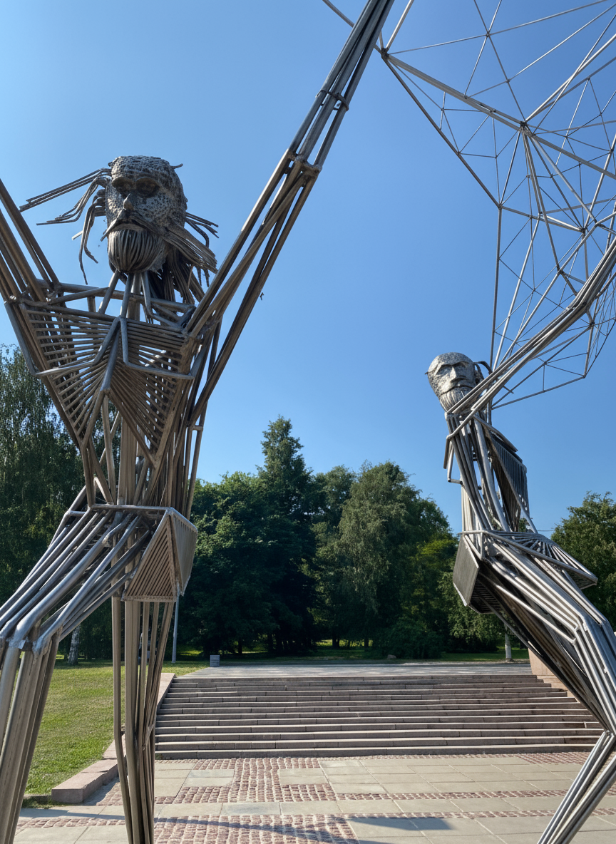 Скульптуры Онежской набережной: Рыбаки, Древо желаний, Волны дружбы