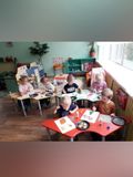 Аппликация в средней группе "Ваза с цветами".