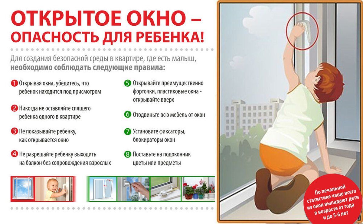 Картинки безопасное окно для детей