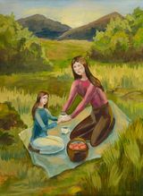 Пикник. Хачатрян С. гуашь, а3