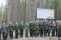 На торжественном открытии Памятного места «Высота 168,5»