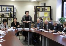 Елена Аксентьева открывает мероприятие