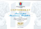 Сертификат члена ОП Карелии В.П. Лапичковой (16-17.11.2016 г.)