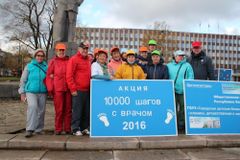 Участники акции - фото на память