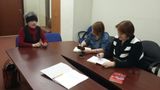 Ведёт приём Анна Лопаткина (в центре), Виктория Шарапова (справа) - 26.01.2017 г.