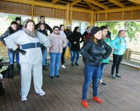 Участники на одной из станций 15.10.2016 г. 