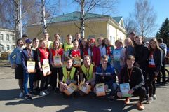 Эстафета 9 мая 2018г 3 место Юноши. 3 место Девушки