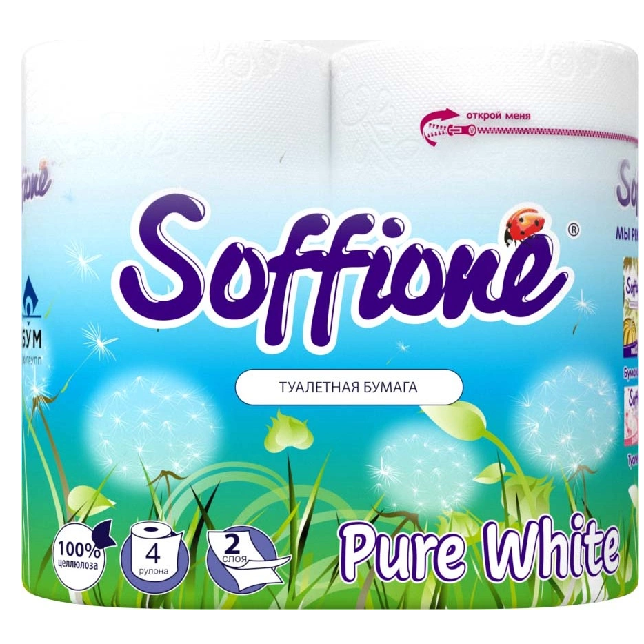                     Soffione т/б Pure White 4-р (2х-слойная)