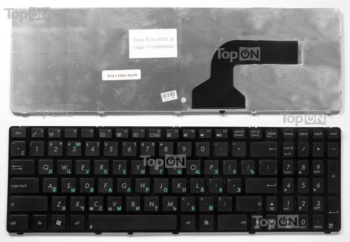 Клавиатура для ноутбука Asus K52 K53 N50 N51 N52
