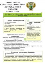 Правила обращения органами прокуратуры