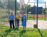 Открытие новой спортивной площадки в деревне Коротиха