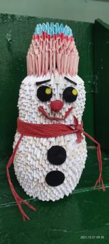 Снеговик. Автор: Макаров Демьян, 6 класс  Руководитель: Афанасьева Валентина Валентиновна Дата публикации: 20.12.2021