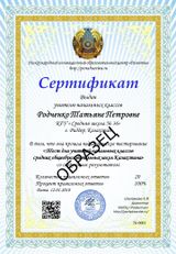 Образец Сертификата Педтестирования