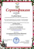 Сертификат конкурса "Новогодние истории"