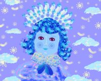 Рисунок "Рисуем зиму" - Голубева Ирина - 5 лет