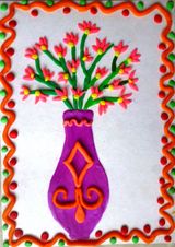 "Ваза с цветами для мамы", Якубович Алиса, 0 "А" класс предшкольной подготовки