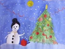 Қуанбекқызы Алтынай - рисунок2 "Зимние забавы"