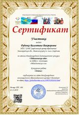 Сертификат участника