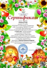 Образец Сертификата