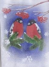 Асан Назерке - рисунок "Зимние забавы"