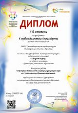 Образец Диплома "Открытый урок"