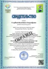 Образец Свидетельства о публикации в Сборнике Лучших статей конференции