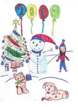 Зияш Жансая - рисунок 1  "Зимние забавы"