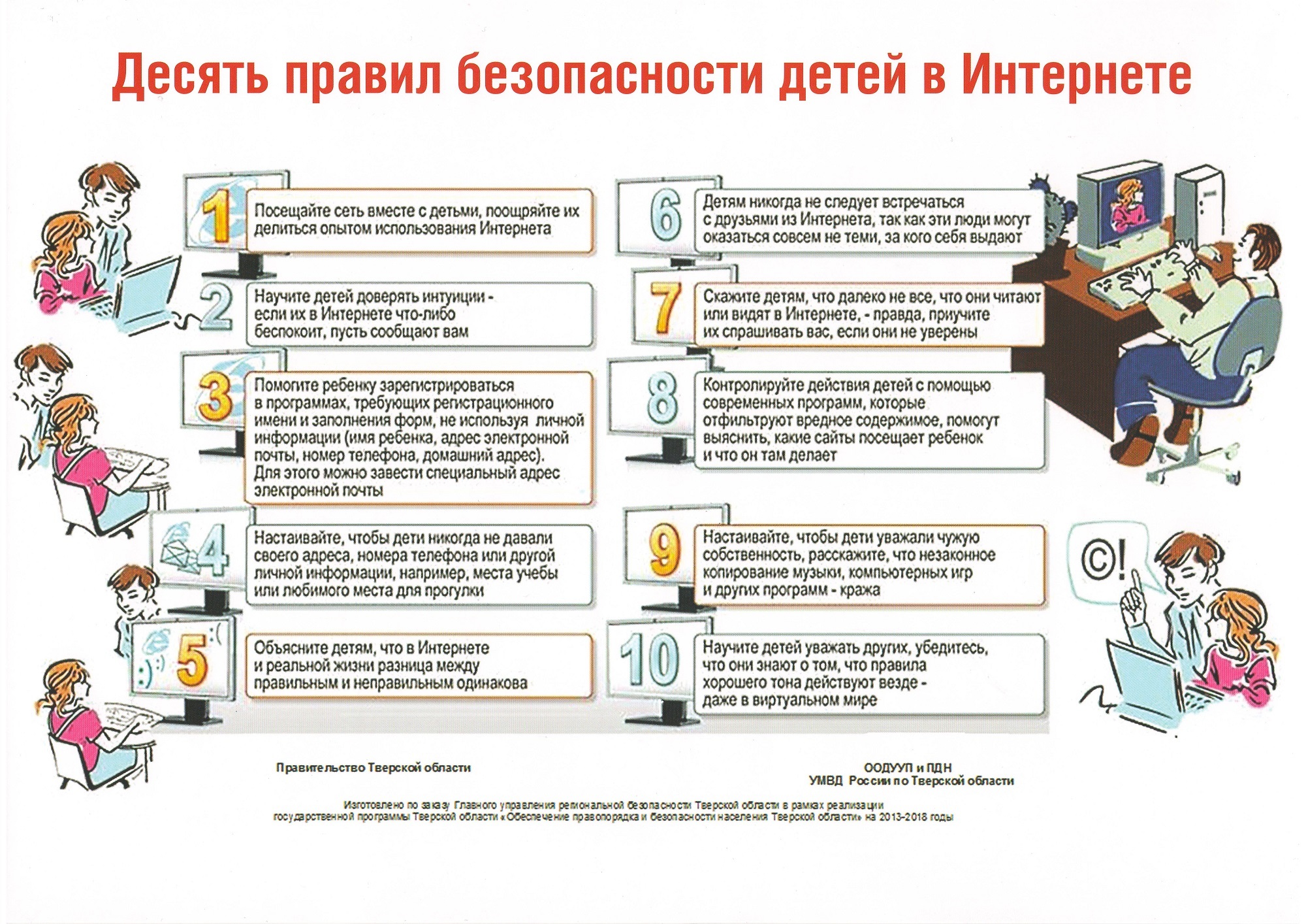 МОУ Лесная CОШ с. Лесное Тверской области. Инструкции, памятки