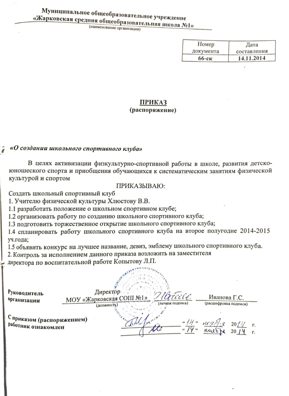 Положение о школьном спортивном клубе. Зам директора по ШСК расшифровка.