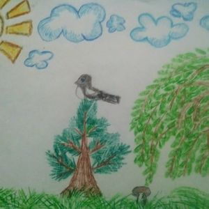 Онлайн-выставка детских рисунков «В мире животных и птиц»