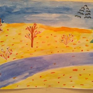 Выставка детских рисунков "Осенняя радуга"