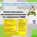 Ответственность несовершеннолетних за нарушение ПДД