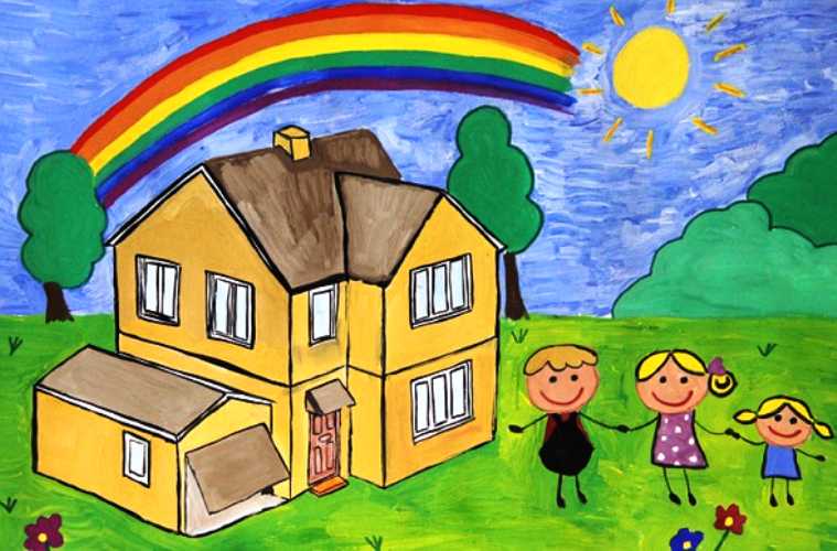Школа мой дом родной. Рисунок мой дом. Рисунок на тему мой до. Детские рисунки домов. Рисунок на тему мой дом.